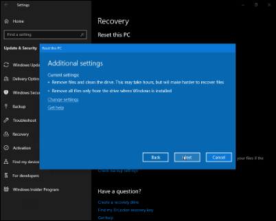 Windows 10 19H1新版18312推送：預(yù)留存儲上線、重置UI調(diào)整